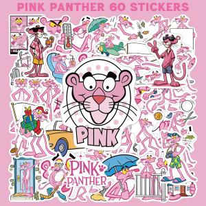 ピンクパンサー ステッカー 60枚セット PVC 防水 シール 大量 Pink Panther アニメ キャラクター グッズ コメディ 映画