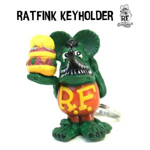 RATFINK ラットフィンク 立体 キーホルダー ハンバーガー キーリング アクセサリー 雑貨 キャラクター｜lupo