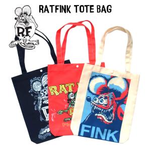 ラットフィンク トートバッグ RATFINK メンズ レディース ショルダー 肩がけ かばん カバン 鞄 エコバッグ カジュアル シンプル｜lupo