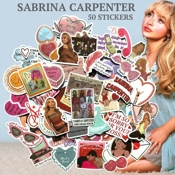 サブリナ・カーペンター ステッカー 50枚セット Sabrina Carpenter PVC 防水 ...