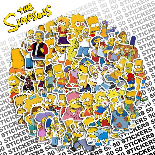 シンプソンズ ステッカー 50枚セット PVC 防水 シール 大量 the Simpsons アニメ...