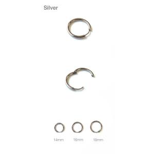 メンズ シック フープピアス 2個セット 3サ...の詳細画像1