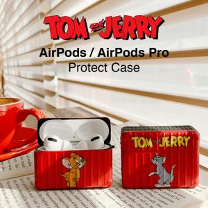 トムとジェリー ボックス型 AirPods AirPodsPro ケース エアポッズ カバー ワイヤレス イヤホン ヘッドホン iPhone｜lupo