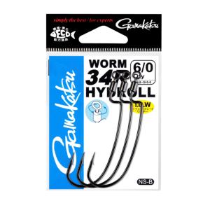 ワーム 5)がまかつ ワーム34R HYDROLL (サイズ：5/0) 品名コード：68-944
