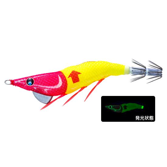 デュエル イージーライズ　↑ 100mm　夜光レッドイエロー LRY (03)