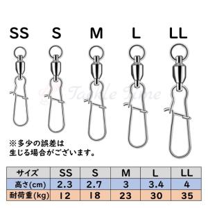 ローリングスイベル サルカン セット 5サイズ...の詳細画像1