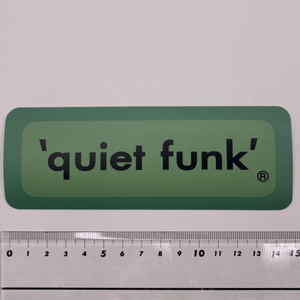 クワイエットファンク　quiet funk クラシック ステッカー（Mサイズ）