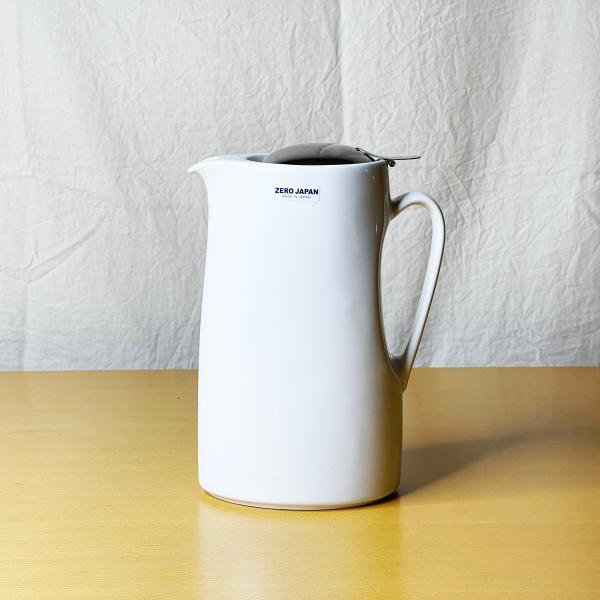 アイスティーポット ホワイト 1200cc ZEROJAPAN 茶漉しなし 雅紅茶 teaware