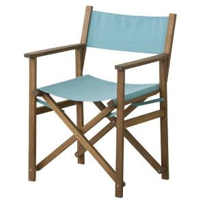 木製 折りたたみ式 パティオ ディレクターチェア NX-601BL [椅子 イス 折り畳みができ、軽くて持ち運びもラクラク アウトドアにも最適]