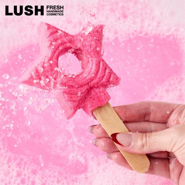 LUSH スノーフェアリーワンド バブルバー クリスマス 限定 2025 泡風呂 入浴剤 ライム シ...