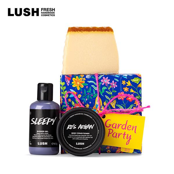 LUSH ガーデンパーティー ギフト プレゼント みつばちマーチ ソープ 石鹸 スリーピー シャワー...