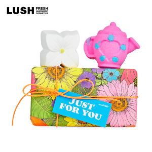 父の日 プレゼント LUSH ラッシュ 公式  ジャストフォーユー ギフト セット ティーパーティー  フローラルボム バスボム 入浴剤 泡 誕生日  プチギフト 爆買