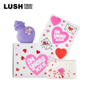 LUSH ラッシュ 公式 アイム ユアーズ ギフト バスボム 入浴剤 プレゼント ハートレター ラブポーション ボム 自然由来 コスメ コフレ セット｜lush