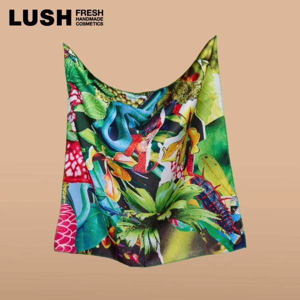 LUSH リワイルド ノットラップ Knot wrap 風呂敷 70cm ラッピング ギフト ラッシ...