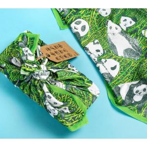 風呂敷 LUSH ラッシュ パンダパーティー ノットラップ