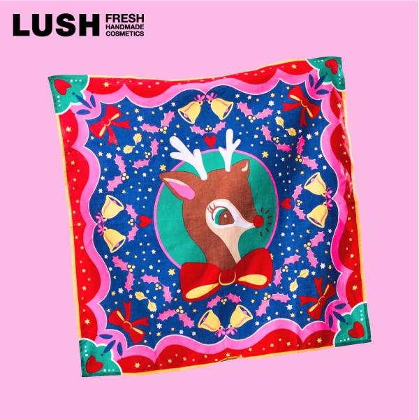 LUSH イッツ クリスマス ディア ノットラップ 限定 2025 プレゼント 風呂敷 ラッピング ...