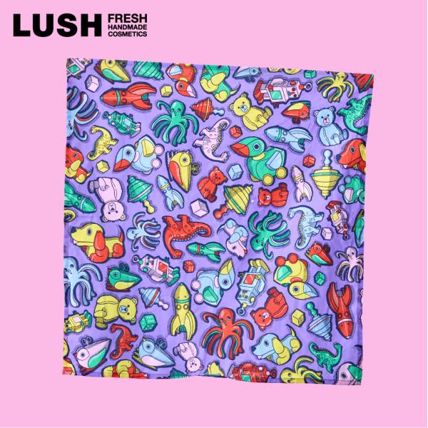 LUSH ウ゛ィンテージトイズ ノットラップ 限定 2025 プレゼント 風呂敷 ラッピング かわい...