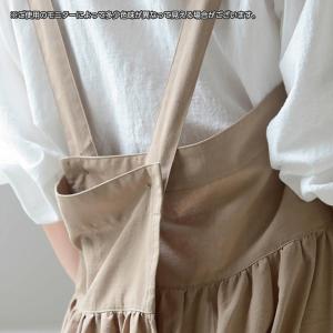 エプロン バッククロス 大きいサイズ 綿100...の詳細画像3
