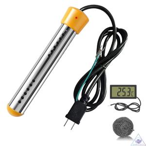 プールヒーター 電気給湯器 100V 1500W自動電源オフ浸漬給湯器