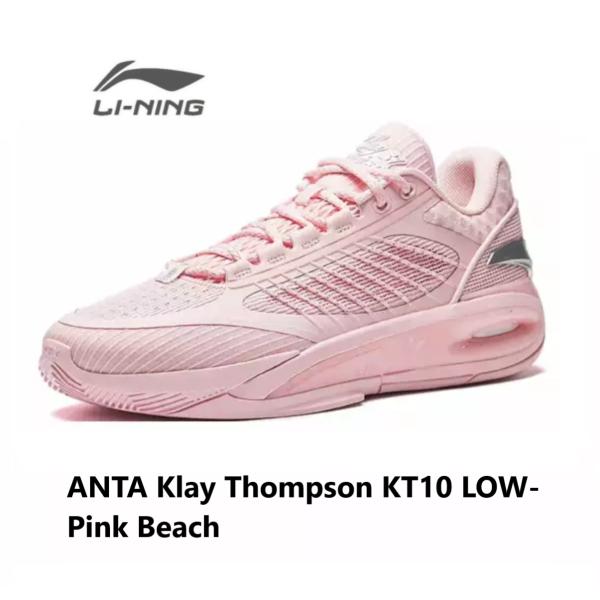 ANTA クレイトンプソン KT10 LOW-Pink Beach メンズ キッズ バッシュ スニー...