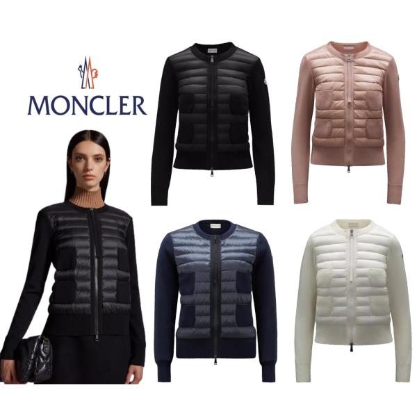 MONCLER モンクレール PADDED WOOL CARDIGAN ウールカーディガン レディー...