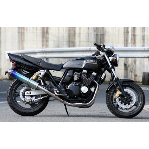 Realize XJR400 (S/R/R2) バイクマフラー アリア チタン スラッシュタイプ (...