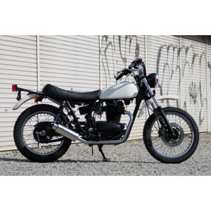 Realize 250TR バイクマフラー BA-BJ250F 2002年〜2006年モデル対応 キャブ車用 100φ砲弾マフラー ステンレス 3曲げ (Type3) マフラー リアライズ カワサキ