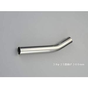 在庫処分！ワンオフマフラー オールステンレス76.3 HMS 曲げパイプ 外径 38φ 80度曲げ 全長 400mm 80R ワンオフ マフラー