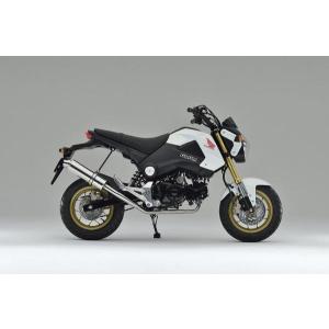 HMS ホンダ グロム MSX125 バイクマフラー EBJ-JC61 2013年〜2016年モデル対応 90Φ (4MINI) ステンレス SUS シルバーカラー マフラー GROM タイ仕様｜luvias