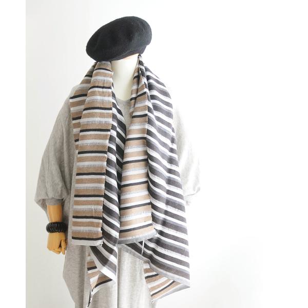 【SALE】TRAITS トレイツ LOTTE ストール ボーダー 大判 フランス PARIS
