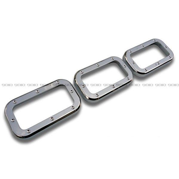 【CODE9】HUMMER/ハマー H2　ビレット ルーフマーカートリム 3PC ディンプルタイプ