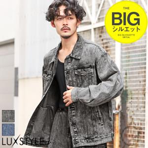 デニムブルゾン メンズ Gジャン デニムジャケット ジップアップ ビッグ
