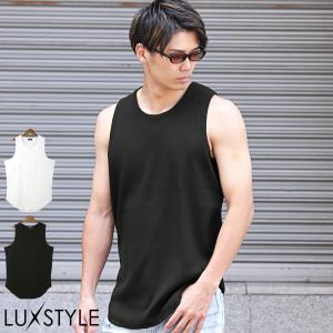 LUXSTYLE（ラグスタイル） タンクトップ ワッフルタンクトップ メンズ
