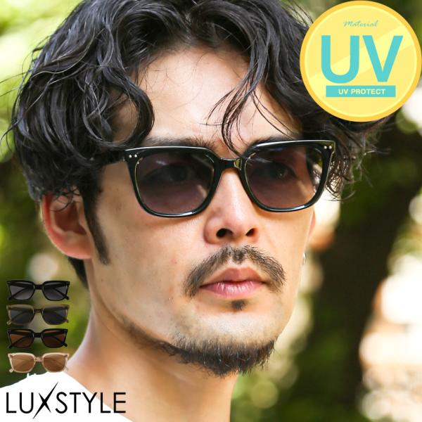 サングラス メンズ レディース ウェリントンサングラス ユニセックス UVカット 紫外線カット スク...