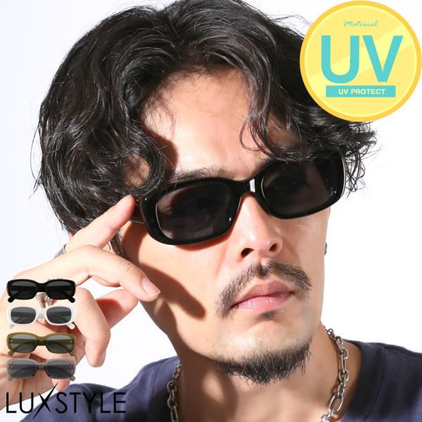 サングラス メンズ レディース スクエアサングラス ユニセックス UVカット 紫外線カット スクエア...