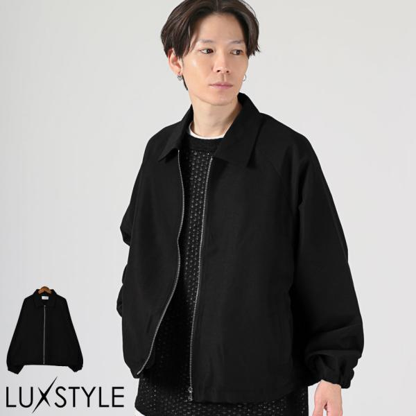 ブルゾン メンズ スイングトップブルゾン ジャケット ジャンパー ライトアウター フルジップ aa-...