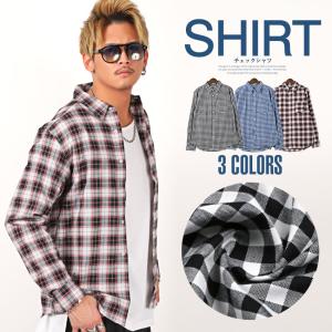 長袖シャツ メンズ チェックシャツ 柄シャツ ギンガムチェック タータンチェック 総柄 ビター系 Pm 92 Luxstyle 通販 Yahoo ショッピング