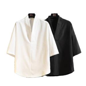メンズ 作務衣 着物 男性 洗える 半襦袢 五...の詳細画像4