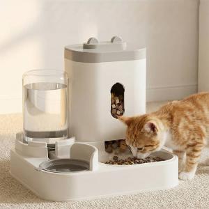 イヌ 犬 ネコ ペット給餌機 一体型 大容量 ...の詳細画像1