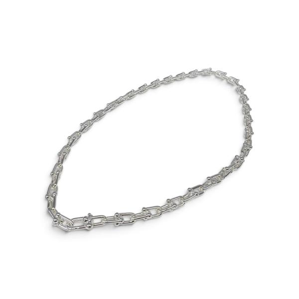 極美品 Tiffany &amp; Co ティファニー ティファニー ハードウェア スモール リンク ネック...