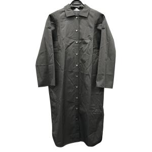 極美品 Hermes エルメス セリエ シャツワンピース ドレス ロングシャツ #34 コットン ブラック レディース ベルト付属 Aランク 中古 鑑定済