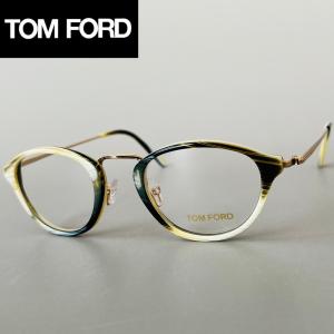 メガネ トムフォード メンズ レディース ボストン Tom Ford グリーン ベージュ ゴールド 新品 メタル フルリム 緑 金 軽量 オシャレ FT5321