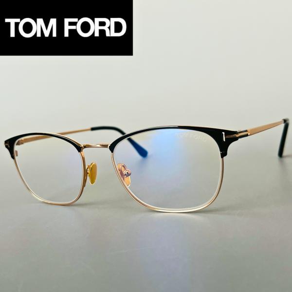 メガネ TOM FORD サーモントブロー メンズ レディース 新品 ブラック ゴールド メタル 黒...