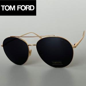 サングラス トムフォード TOM FORD ティアドロップ ゴールド グレー 新品 スモークレンズ 金 UVカット パイロット トレンド オシャレ ドライブ FT0757｜Luxoptiko TO