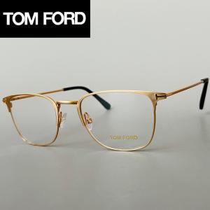 メガネ トムフォード メンズ レディース TOM FORD サーモントブロー マットゴールド 新品 べっ甲柄 金 メタル フルリム ブロー 眼鏡 FT5453