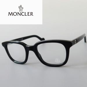 メガネ MONCLER モンクレール 黒ぶち ブラック 新品 めがね 眼鏡 アセテート ウェリントン スクエア 黒 メンズ レディース ML5003｜luxoptikototo-ya