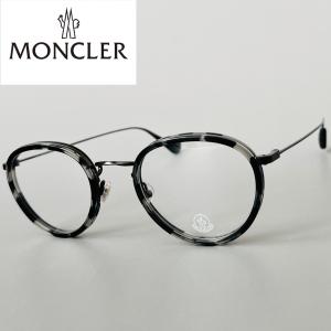 メガネ MONCLER モンクレール メンズ レディース オーバル ブラック グレー 新品 フルリム 眼鏡 ガンメタ 黒 メタル ボストン ML5057｜luxoptikototo-ya