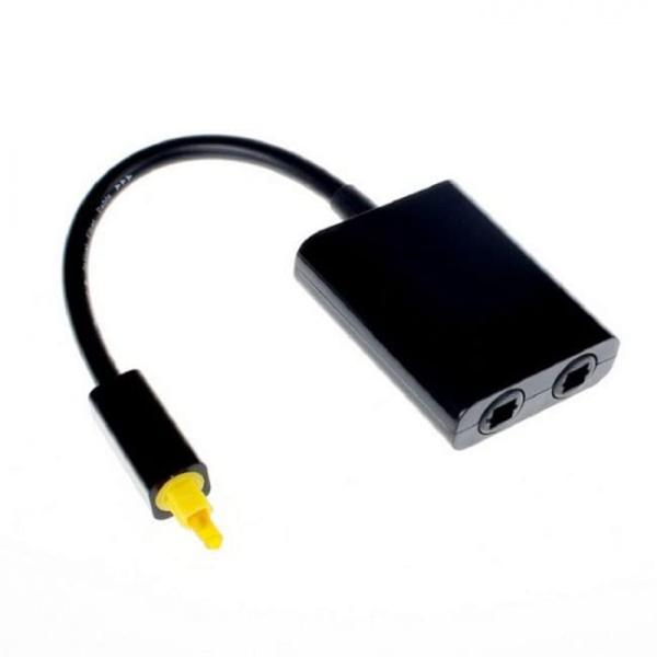 cablecc CableccデュアルポートToslinkデジタル光オーディオスプリッタアダプタ光フ...