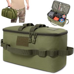 TOURBON カトラリーケース キャンプ 吊り下げ ツールロールバッグ 帆布