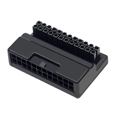 chenyang ATX 24ピン オス-メス 90度角度付きメインボード PSU 電源 ヘッダー ...